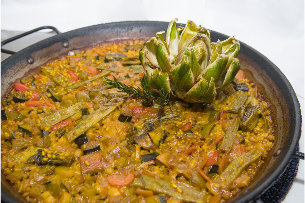 receta tradicional de la paella