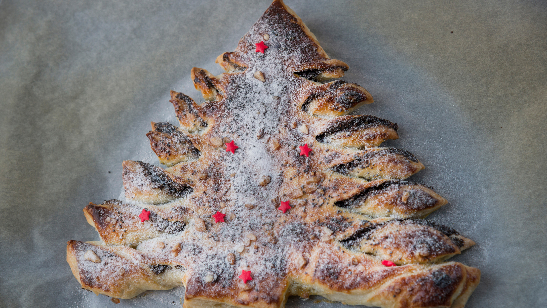 Receta del árbol de Navidad de hojaldre